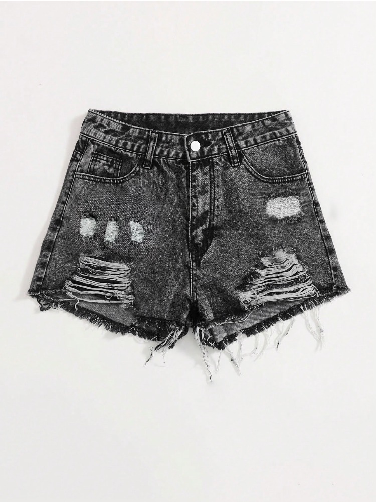 Shorts Denim Frayed - Nuevos shorts vaqueros vintage lavados 2026