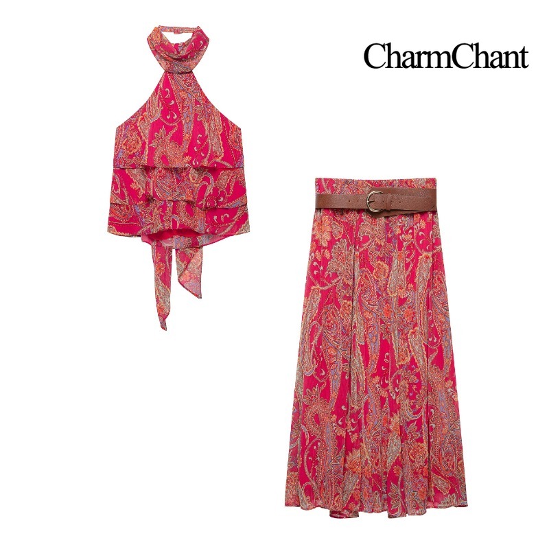 Romper Floral Print - Conjunto de 2 Piezas CHARMCHANT para