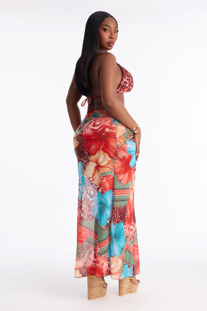 Vestido Maxi Floral Bohemio de - Maxi Dress Halter reseña y precio