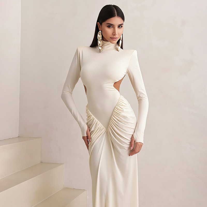 Vestido largo sin espalda para - Maxi Dress Halter reseña y precio