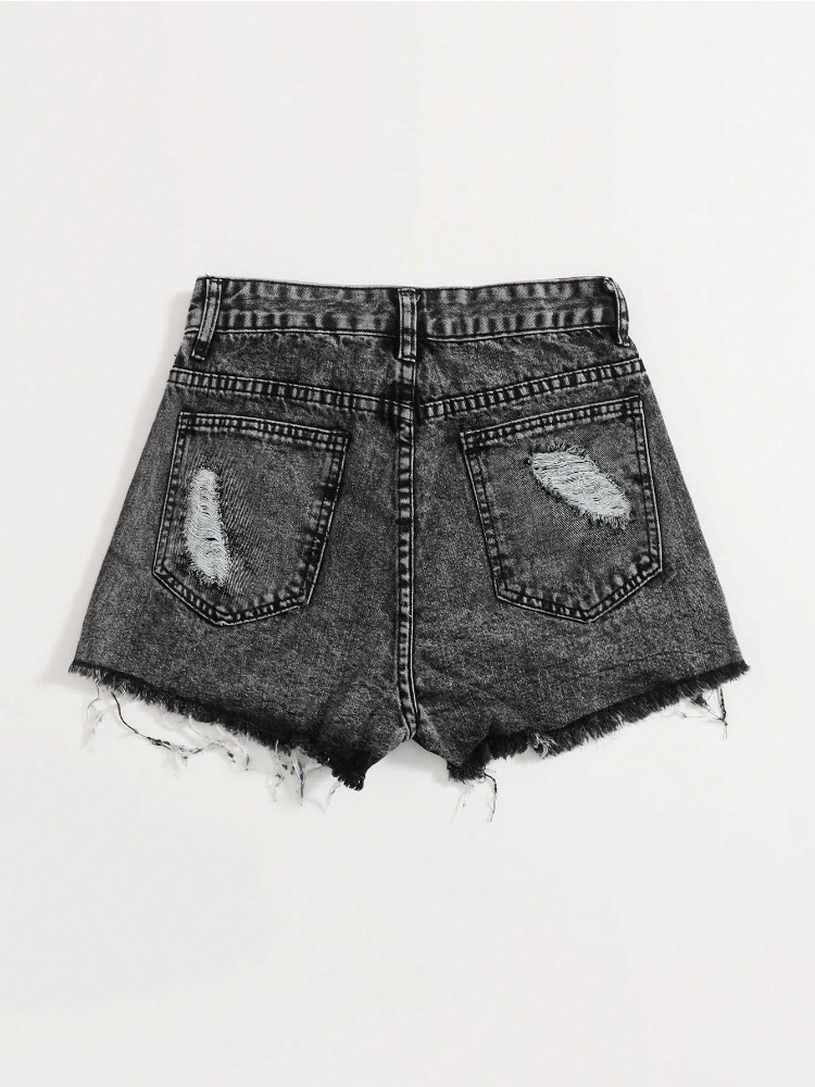 Nuevos shorts vaqueros vintage - Shorts Denim Frayed reseña y precio