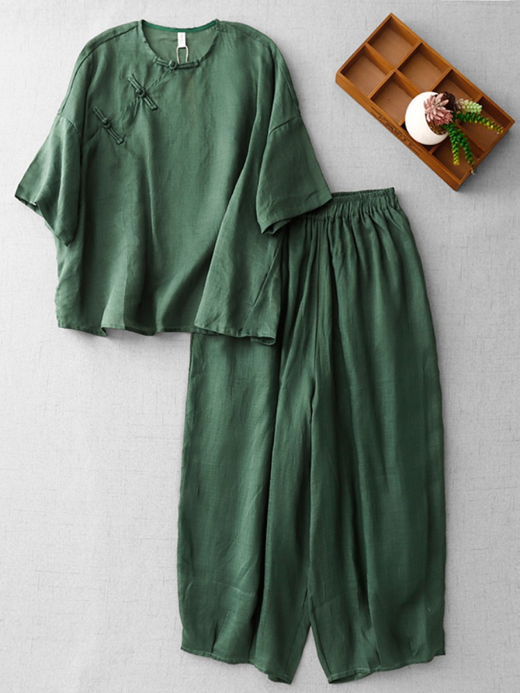 Nuevo Conjunto de Verano de Li - Linen Pant Wide reseña y precio