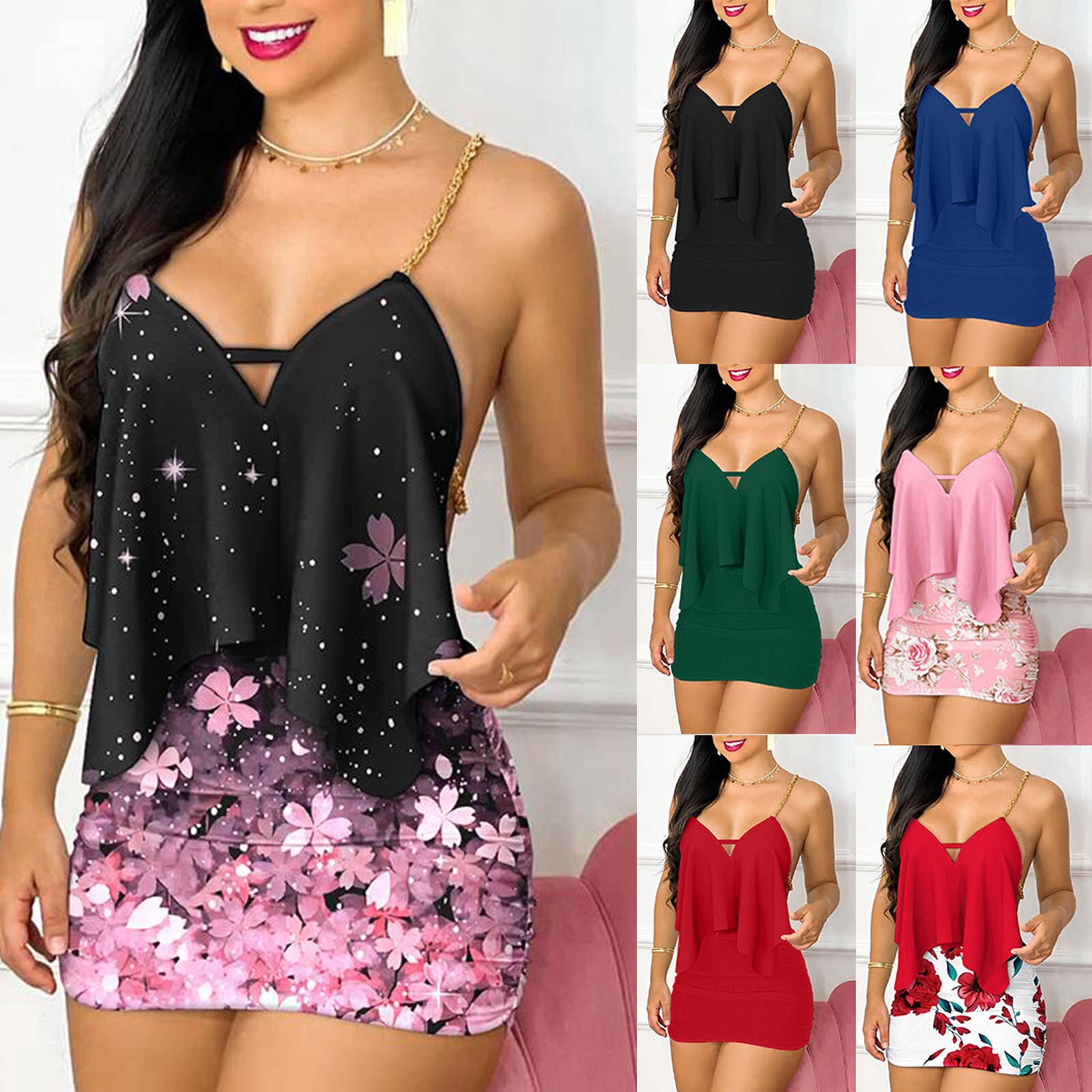 Vestidos para mujer, moda de v - Romper Floral Print reseña y precio