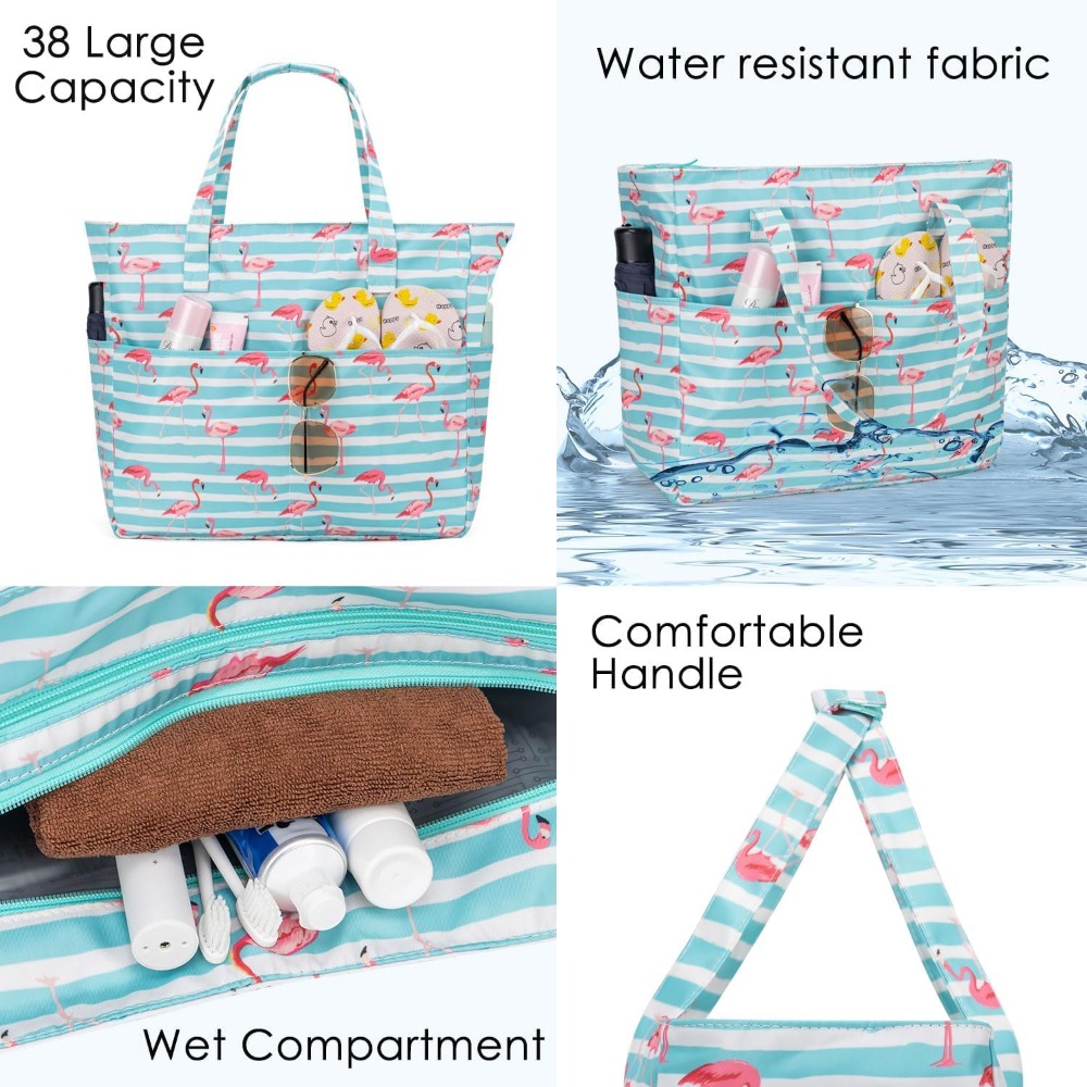 Bolsas de playa para mujer, im - Tote Bag Beach reseña y precio