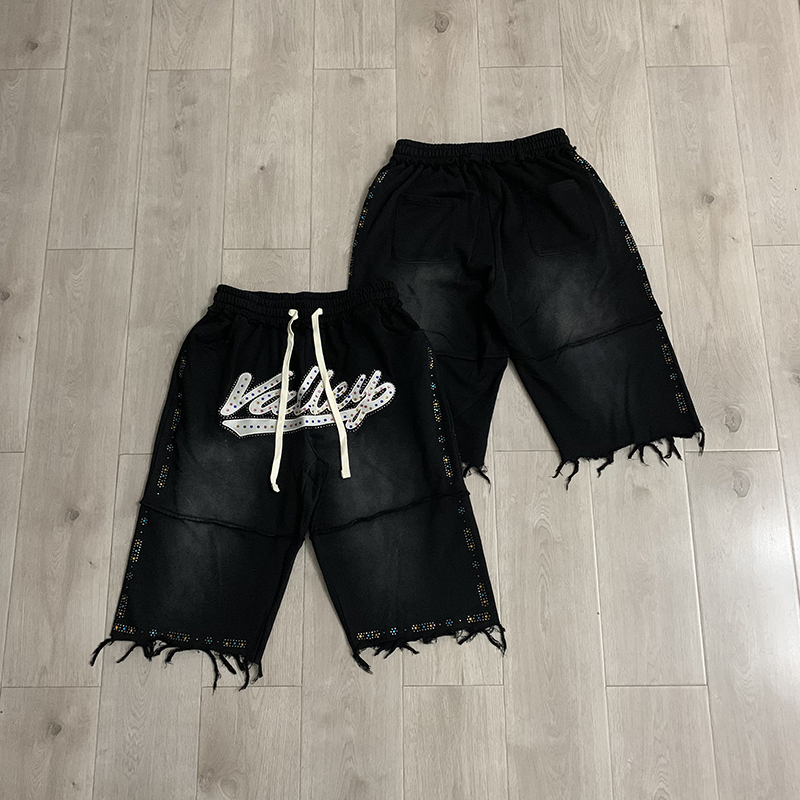 VALLEY Pantalones Cortos Casua - Shorts Denim Frayed reseña y precio