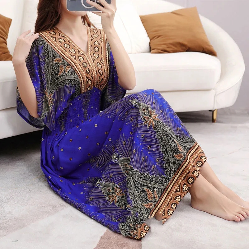 Vestido bohemio romántico y du - Midi Skirt Floral reseña y precio