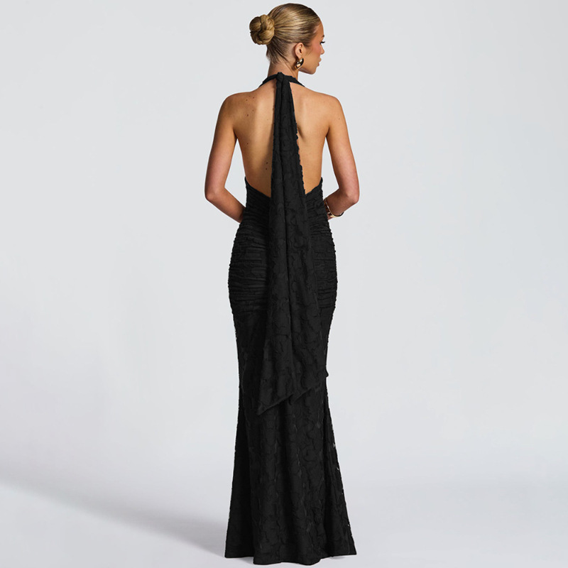 Vestido sexy con escote profun - Linen Dress Wrap reseña y precio