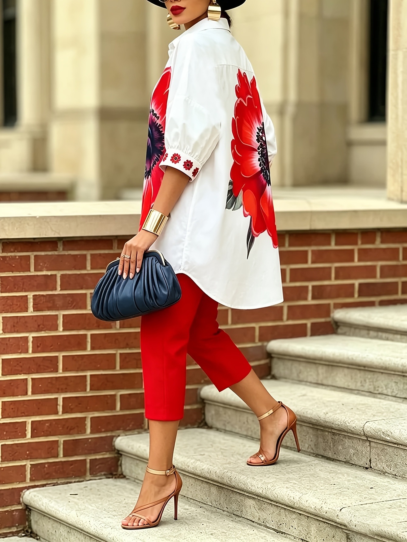 Conjunto de 2 Piezas con Estam - Romper Floral Print reseña y precio