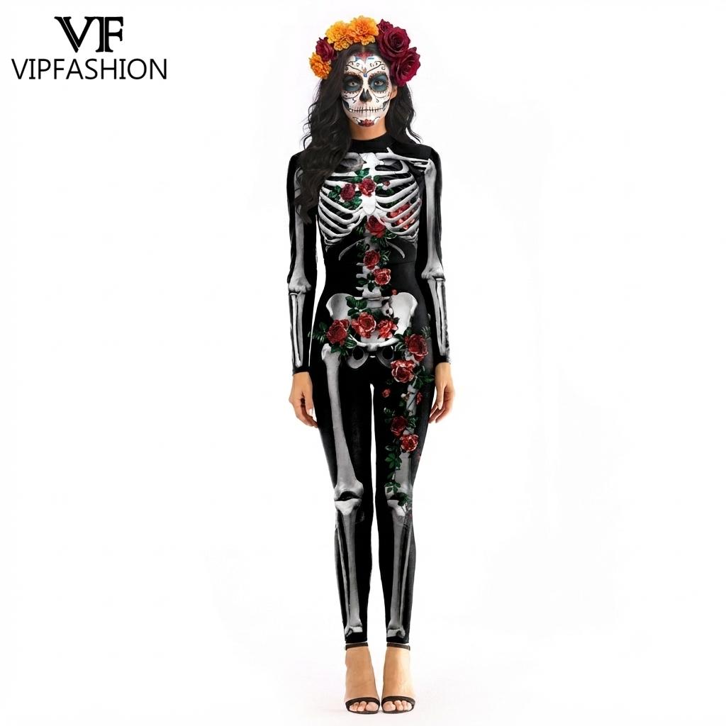 Traje de Halloween para Mujer  - Romper Floral Print reseña y precio