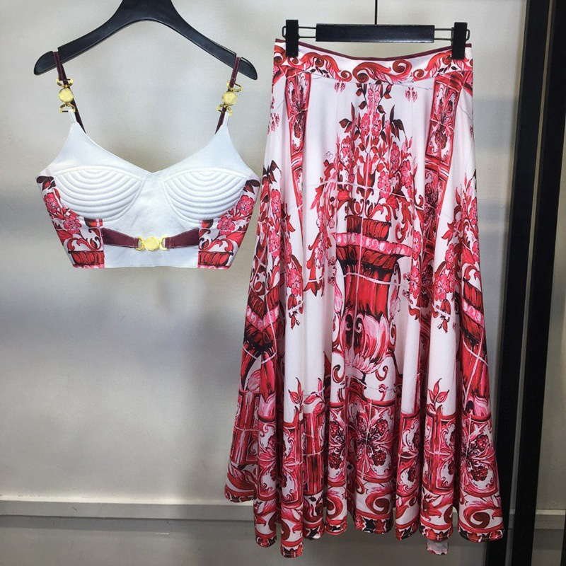 Conjunto de 2 piezas de porcel - Romper Floral Print reseña y precio