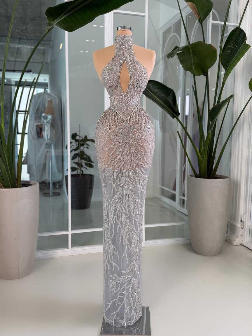 Vestidos de Noche Elegantes co - Maxi Dress Halter reseña y precio