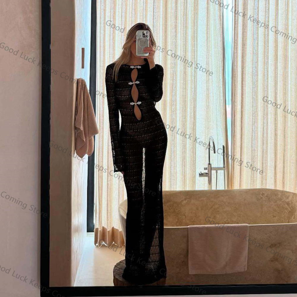 2025 vestido de punto sin espa - Cover Up Kaftan reseña y precio